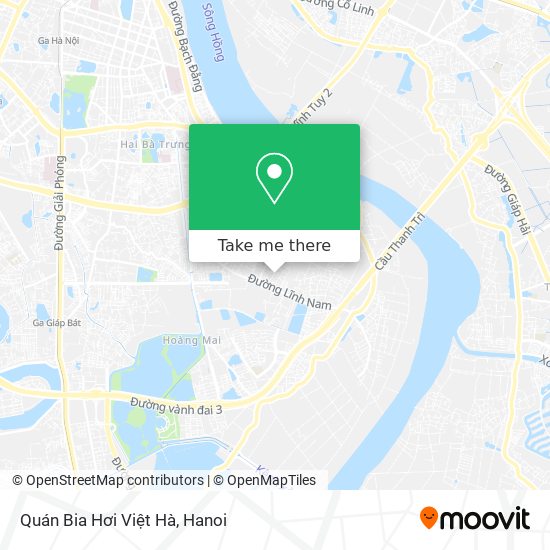 Quán Bia Hơi Việt Hà map