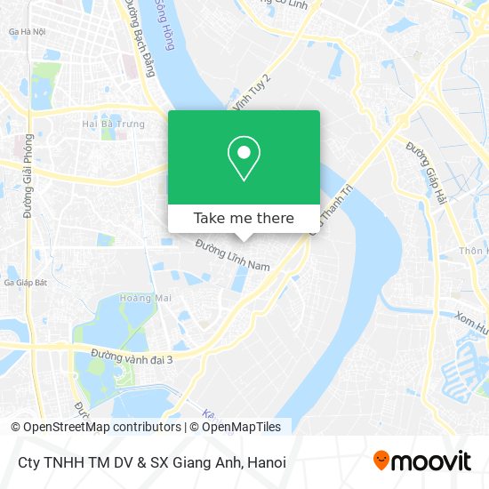 Cty TNHH TM DV & SX Giang Anh map