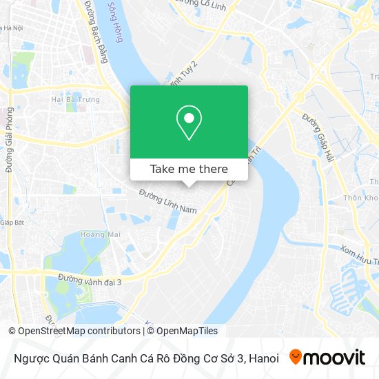 Ngược Quán Bánh Canh Cá Rô Đồng Cơ Sở 3 map