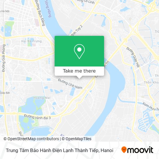 Trung Tâm Bảo Hành Điện Lạnh Thành Tiếp map