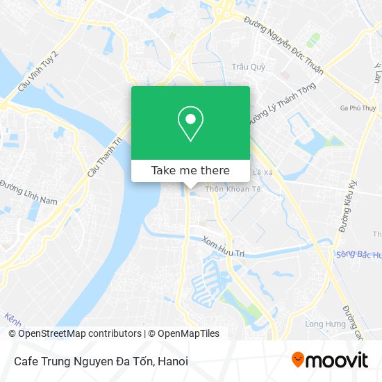 Cafe Trung Nguyen Đa Tốn map