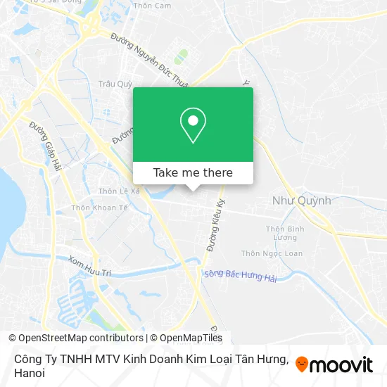 Công Ty TNHH MTV Kinh Doanh Kim Loại Tân Hưng map