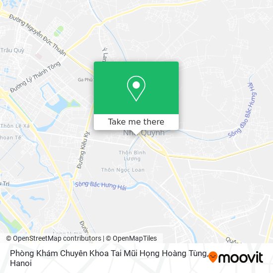 Phòng Khám Chuyên Khoa Tai Mũi Họng Hoàng Tùng map