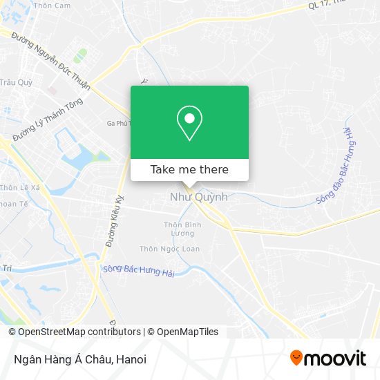 Ngân Hàng Á Châu map