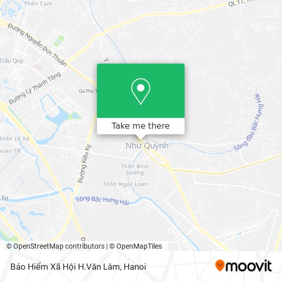 Bảo Hiểm Xã Hội H.Văn Lâm map