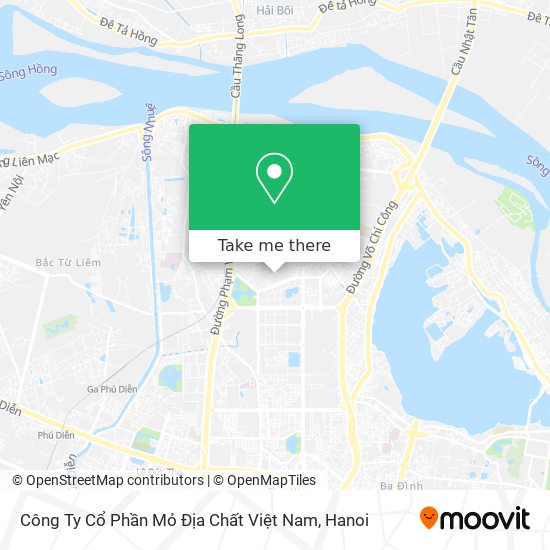 Công Ty Cổ Phần Mỏ Địa Chất Việt Nam map