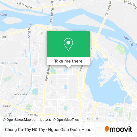 Chung Cư Tây Hồ Tây - Ngoại Giao Đoàn map