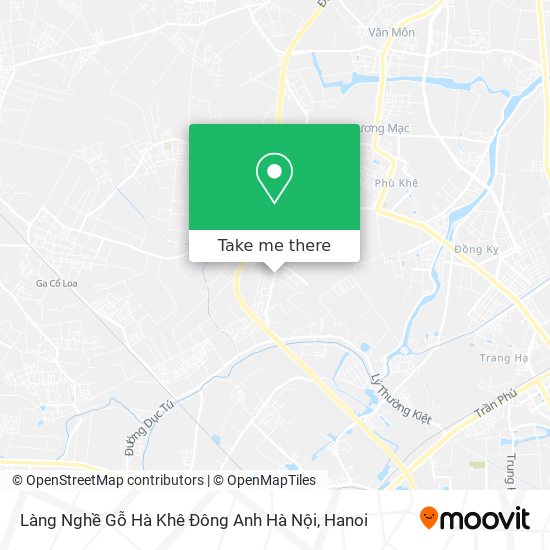Làng Nghề Gỗ Hà Khê Đông Anh Hà Nội map