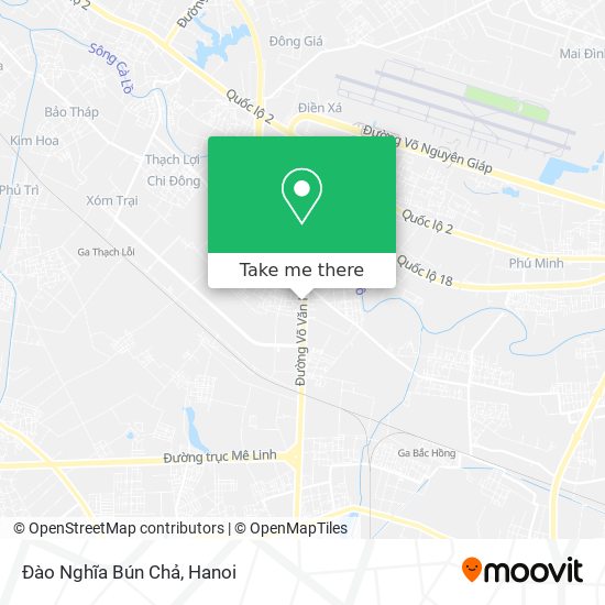 Đào Nghĩa Bún Chả map