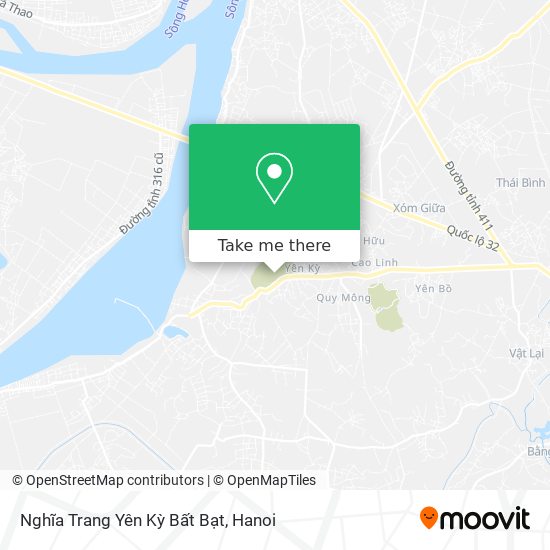 Nghĩa Trang Yên Kỳ Bất Bạt map