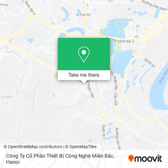 Công Ty Cổ Phần Thiết Bị Công Nghệ Miền Bắc map