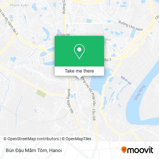 Bún Đậu Mắm Tôm map