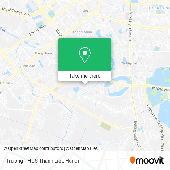 Trường THCS Thanh Liệt map