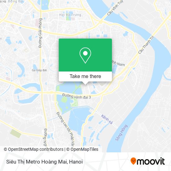 Siêu Thị Metro Hoàng Mai map