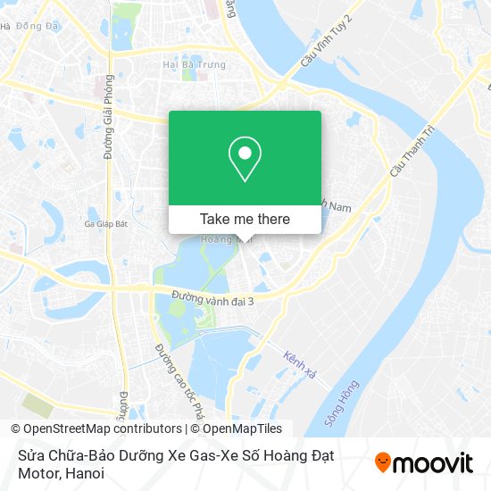 Sửa Chữa-Bảo Dưỡng Xe Gas-Xe Số Hoàng Đạt Motor map