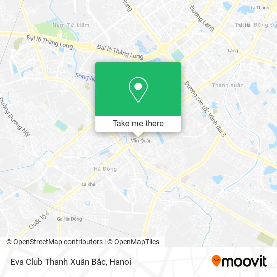 Eva Club Thanh Xuân Bắc map