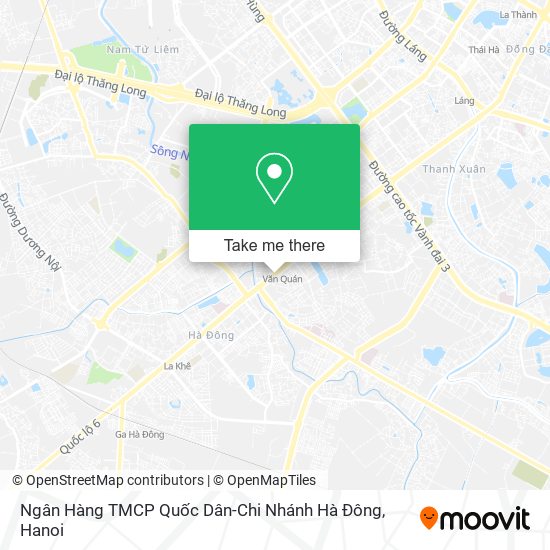 Ngân Hàng TMCP Quốc Dân-Chi Nhánh Hà Đông map