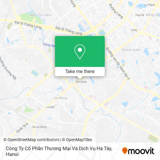 Công Ty Cổ Phần Thương Mại Và Dịch Vụ Hà Tây map