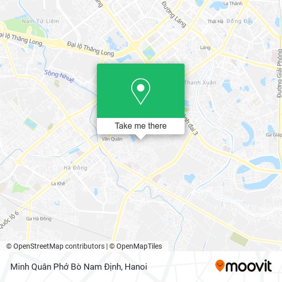 Minh Quân Phở Bò Nam Định map