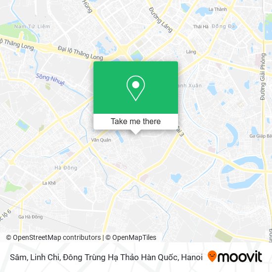 Sâm, Linh Chi, Đông Trùng Hạ Thảo Hàn Quốc map