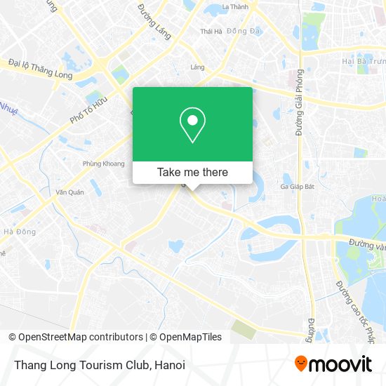 Thang Long Tourism Club map