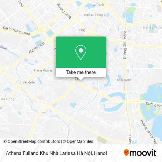 Athena Fulland Khu Nhà Larissa Hà Nội map