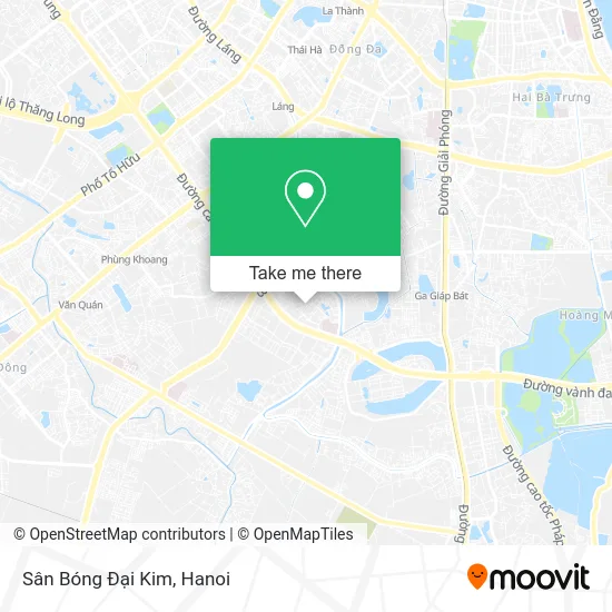 Sân Bóng Đại Kim map