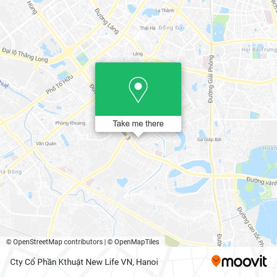 Cty Cổ Phần Kthuật New Life VN map