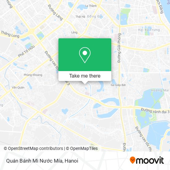 Quán Bánh Mì Nước Mía map