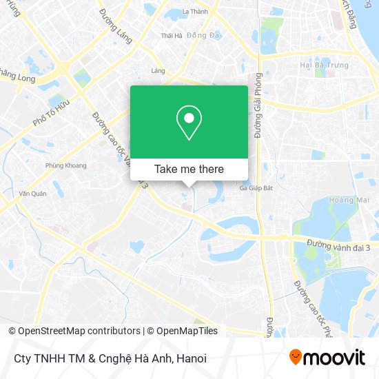 Cty TNHH TM & Cnghệ Hà Anh map