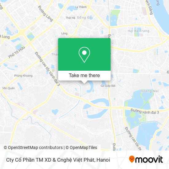 Cty Cổ Phần TM XD & Cnghệ Việt Phát map