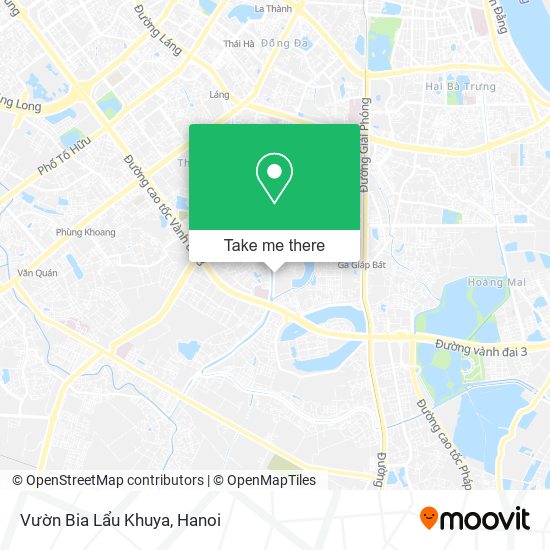 Vườn Bia Lẩu Khuya map