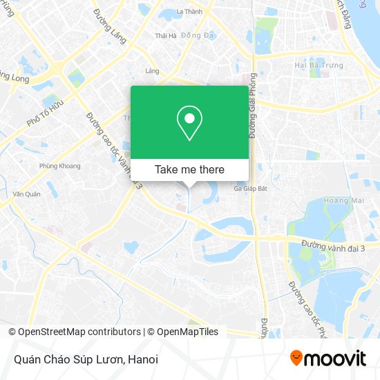 Quán Cháo Súp Lươn map