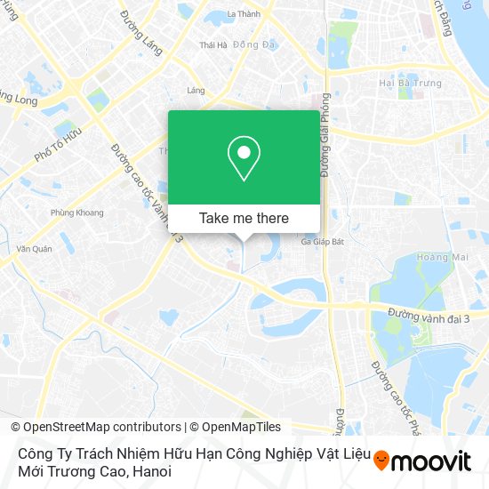 Công Ty Trách Nhiệm Hữu Hạn Công Nghiệp Vật Liệu Mới Trương Cao map