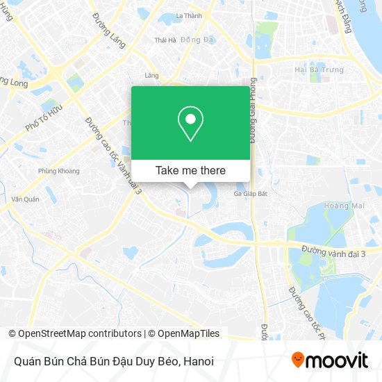 Quán Bún Chả Bún Đậu Duy Béo map