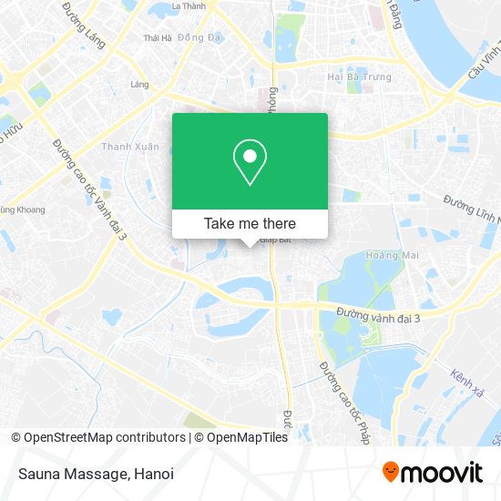 Sauna Massage map