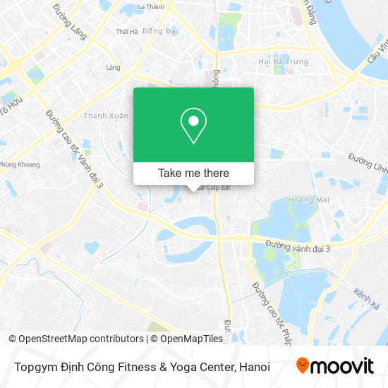 Topgym Định Công Fitness & Yoga Center map