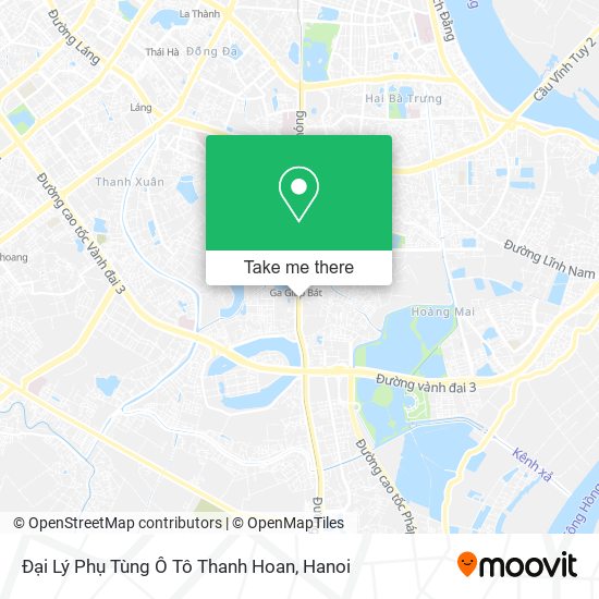 Đại Lý Phụ Tùng Ô Tô Thanh Hoan map