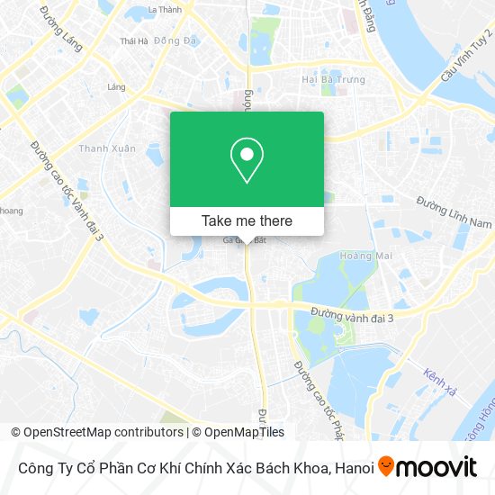 Công Ty Cổ Phần Cơ Khí Chính Xác Bách Khoa map