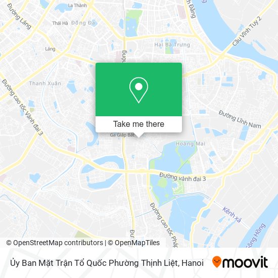 Ủy Ban Mặt Trận Tổ Quốc Phường Thịnh Liệt map