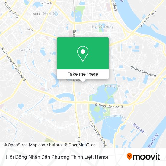 Hội Đồng Nhân Dân Phường Thịnh Liệt map