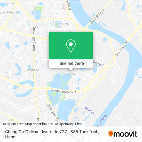 Chung Cư Gelexia Riverside 727 - 885 Tam Trinh map