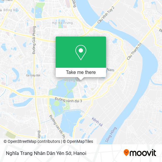 Nghĩa Trang Nhân Dân Yên Sở map