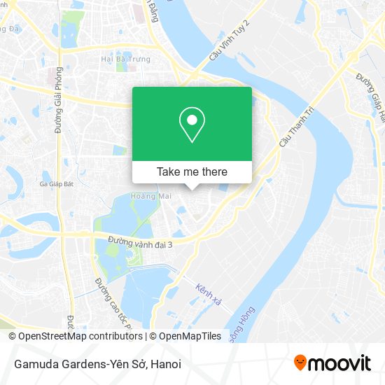 Gamuda Gardens-Yên Sở map