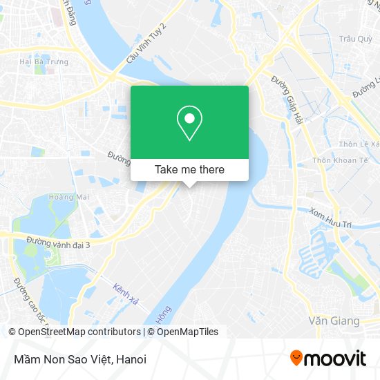 Mầm Non Sao Việt map