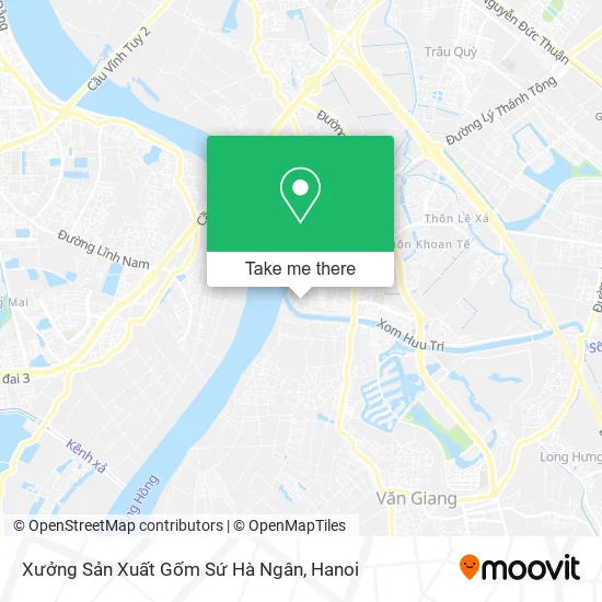 Xưởng Sản Xuất Gốm Sứ Hà Ngân map