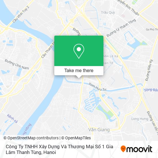 Công Ty TNHH Xây Dựng Và Thương Mại Số 1 Gia Lâm Thanh Tùng map