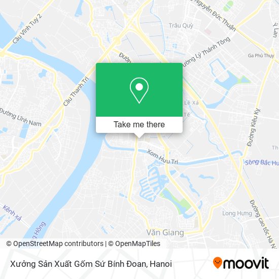 Xưởng Sản Xuất Gốm Sứ Bính Đoan map