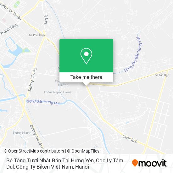 Bê Tông Tươi Nhật Bản Tại Hưng Yên, Cọc Ly Tâm Dul, Công Ty Biken Việt Nam map