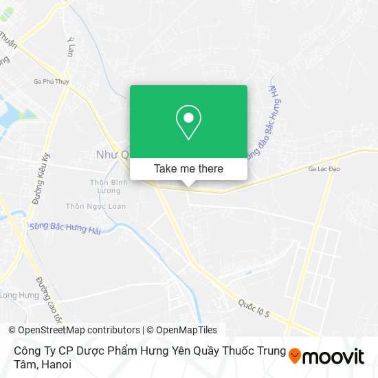 Công Ty CP Dược Phẩm Hưng Yên Quầy Thuốc Trung Tâm map